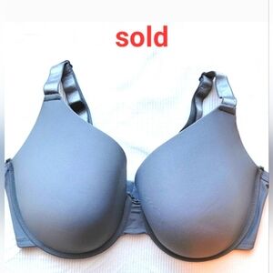 Secret Treasures Full Figure TShirt Bra 40DD Lightly Paded Gray New With Tags